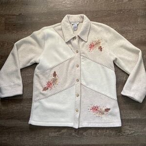 Northern Reflection Fleece Button up light weight jacket